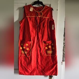 Vintage cotton blend shift dress, NEW WITH TAGS STILL ON!